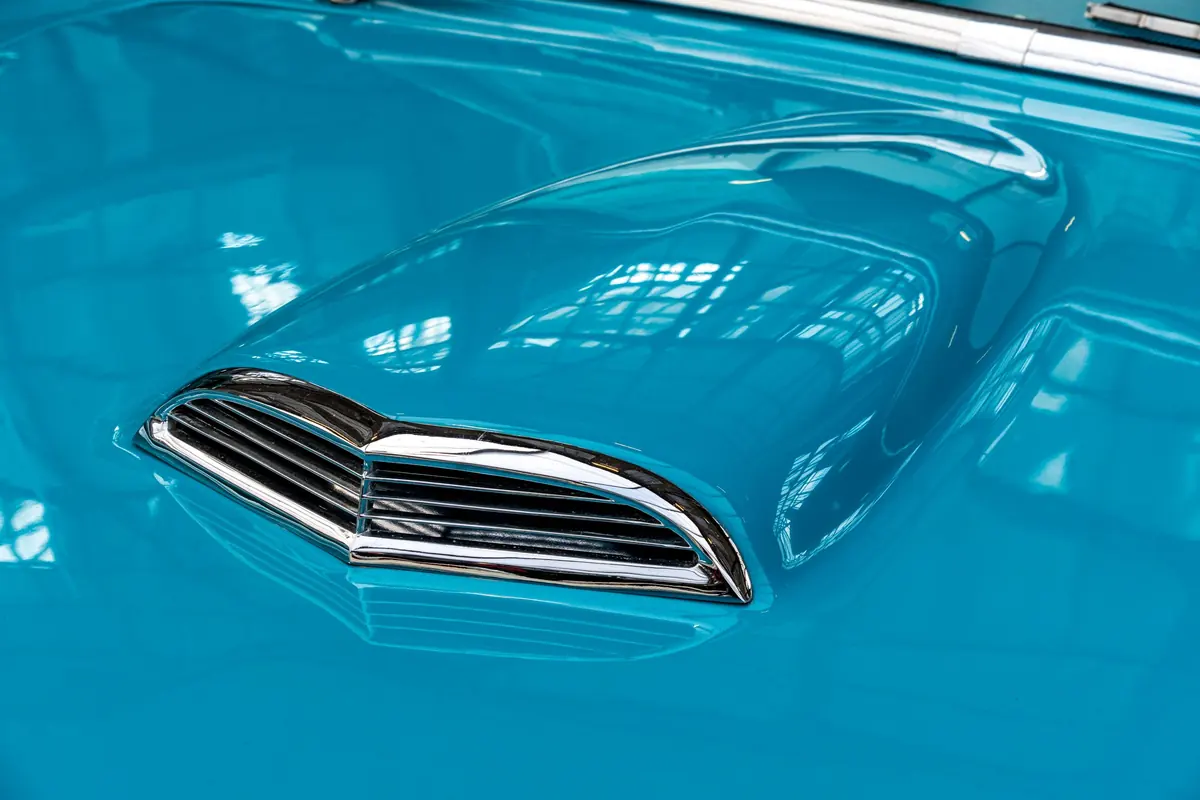 Deep gloss on a freshly detailed hood