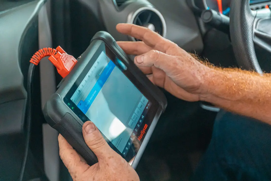 Tech with tablet