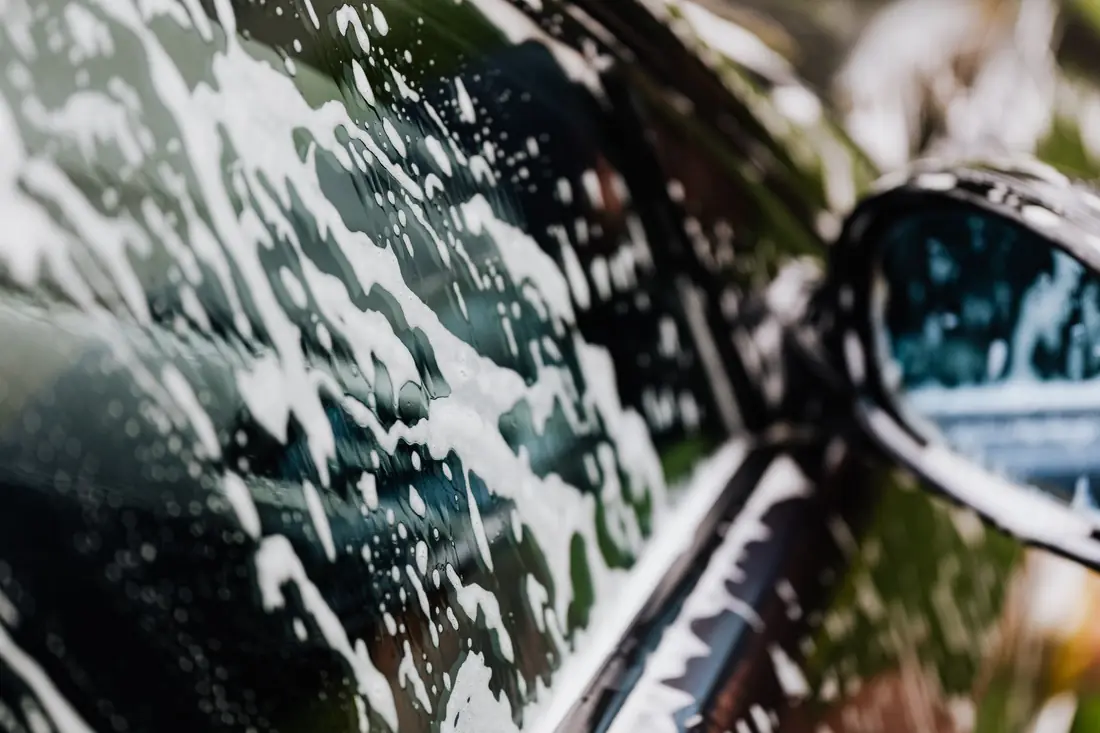 Car in foam