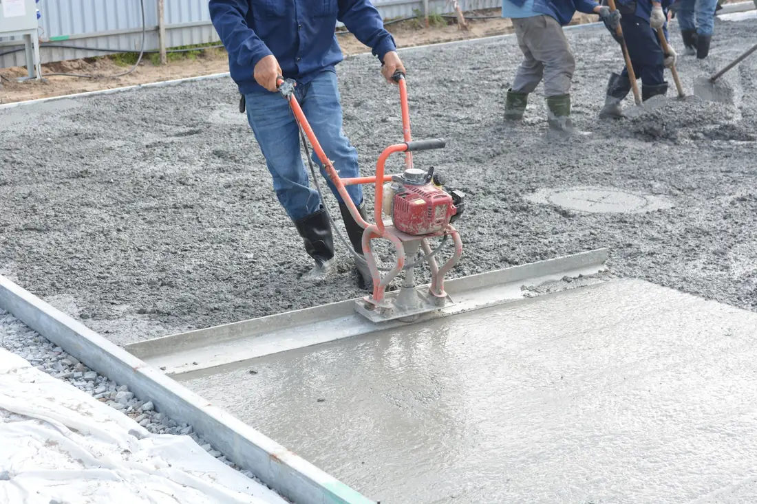 Finishing a pour