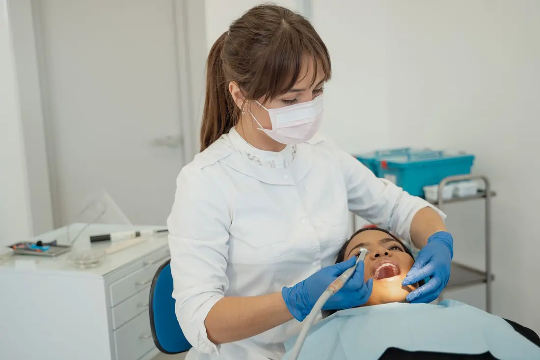 Hygienist cleaning