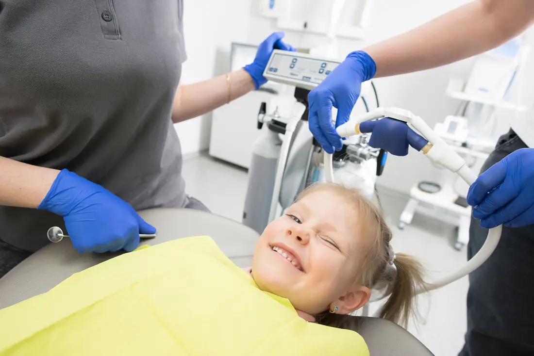 Child at the dentist