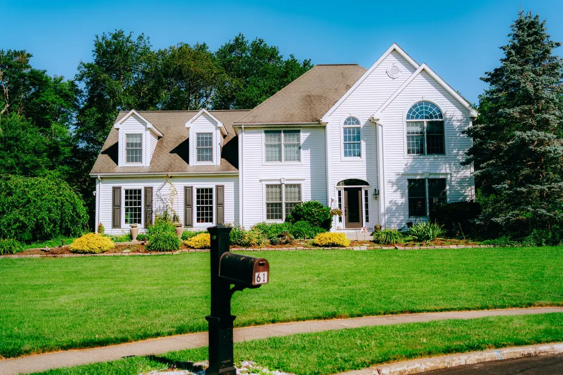 Suburban front yard