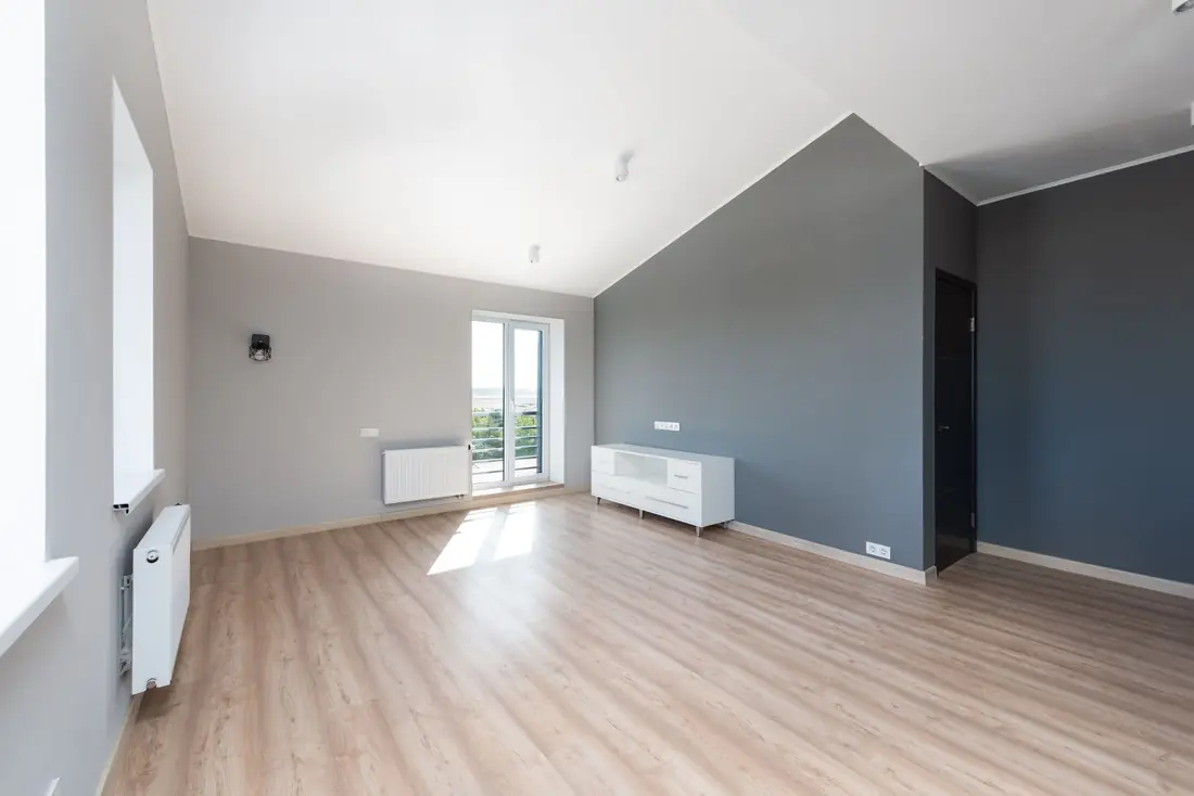 Freshly painted living room