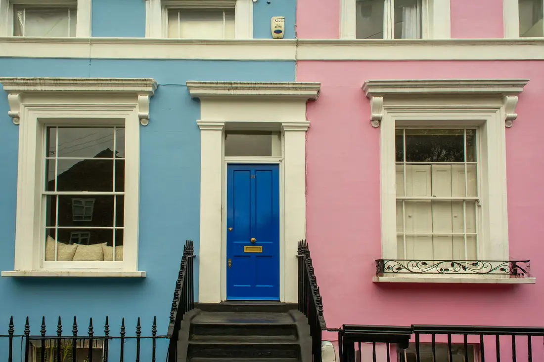 Painted front door