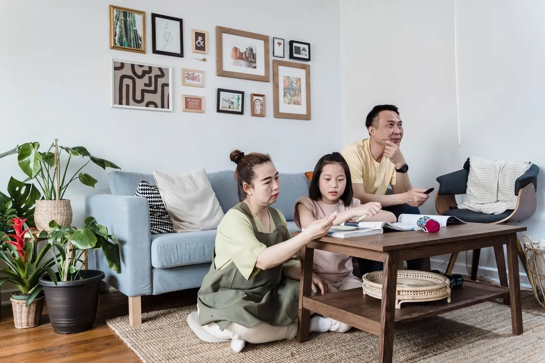 Family at home