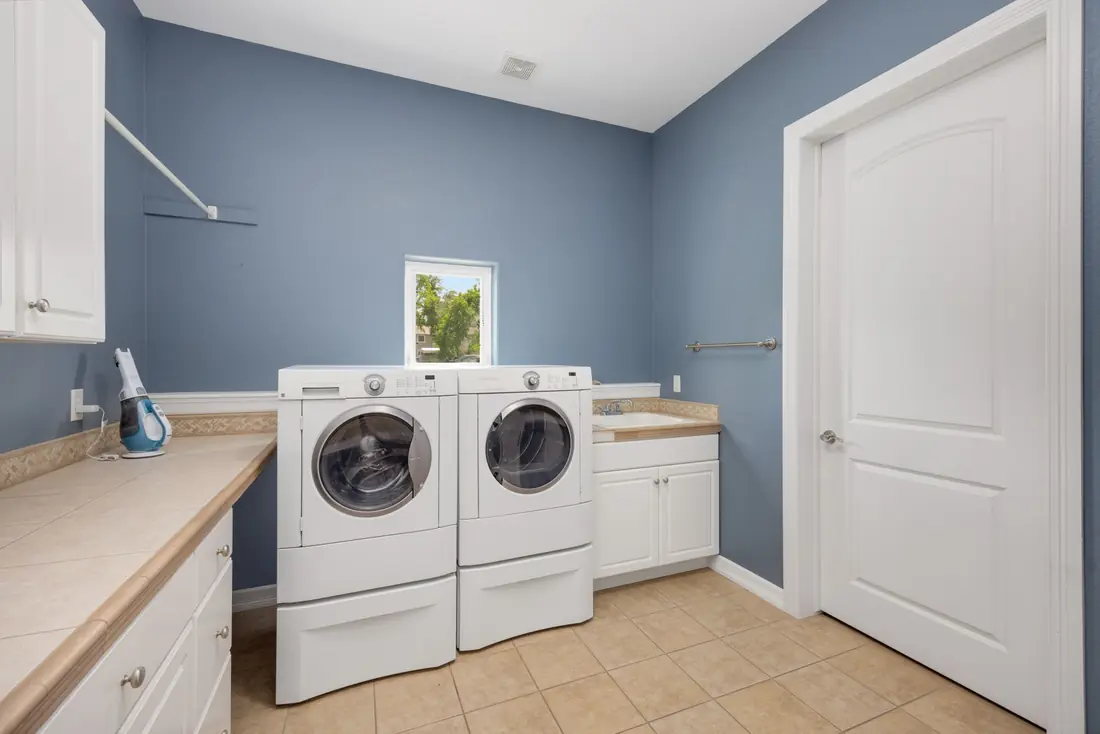 Clean utility room